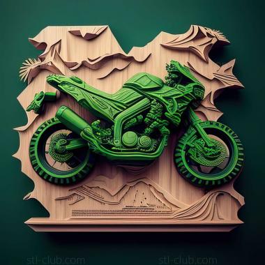 3D модель Kawasaki KLX230R (STL)